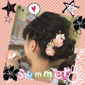 美容室　小宮　SunLuce　浴衣のヘアセット☆