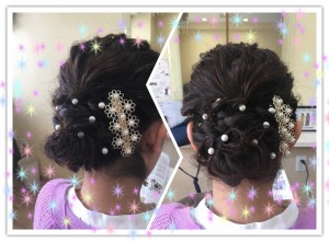 SunLuce　ヘアセット　入園式