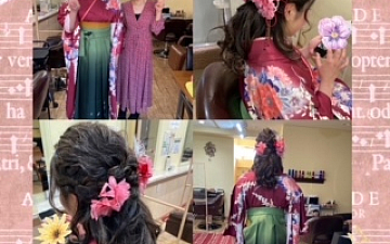 SunLuce 卒業式 袴着付け ヘアセット